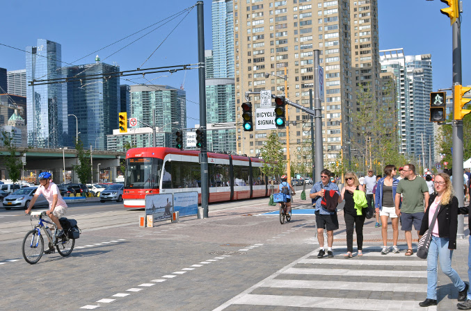  The revitalized Queens Quay West in the Central Waterfront. Photo: Nicola Betts